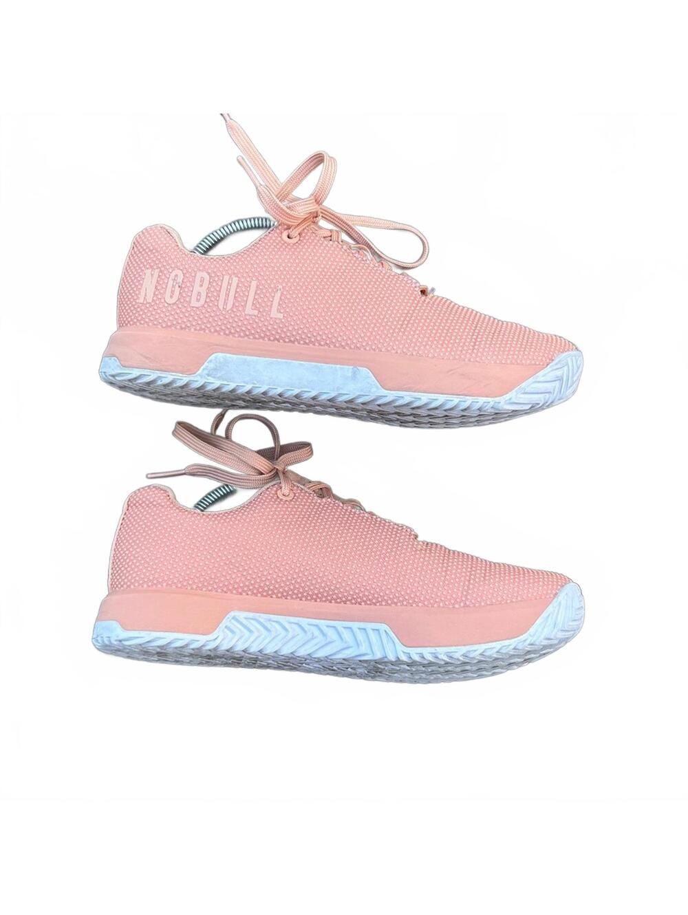NOBULL Pink Women's Training Sneakers with Light Blue Soles - Picture 4 of 11